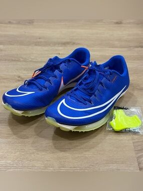 Nike Air Zoom Maxfly Sprinting Spikes Mens 7 Womens 8.5 Blue Track DH5359-400